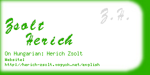 zsolt herich business card